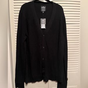 NWT X Ray Jeans Black Cardigan Sweater- Size 2XL